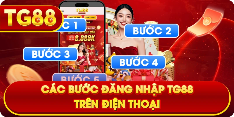Các bước đăng nhập TG88 trên điện thoại